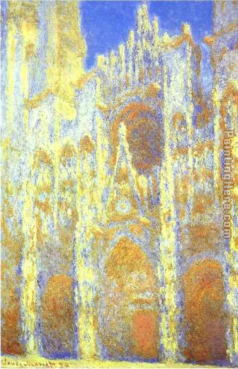 The Rouen Cathedral at Twilight painting - Claude Monet The Rouen Cathedral at Twilight art painting